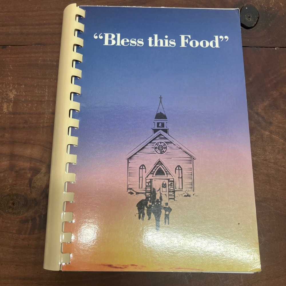 Humboldt Kansas United Methodist Church 1990 Cookbook Bless This Food VTG Spiral